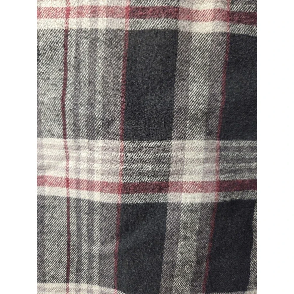 Boston Traders Men's XL Hooded Quilted Lined Flannel Jacket Shacket Plaid